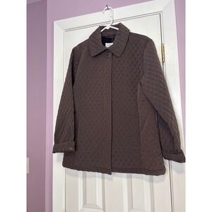 Calvin Klein quilted brown jacket